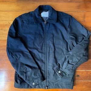 Filled Canvas Jacket in Navy